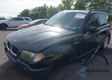 2005 BMW X3 3.0I z USA, uszkodzony, nr VIN WBXPA93475WD19419